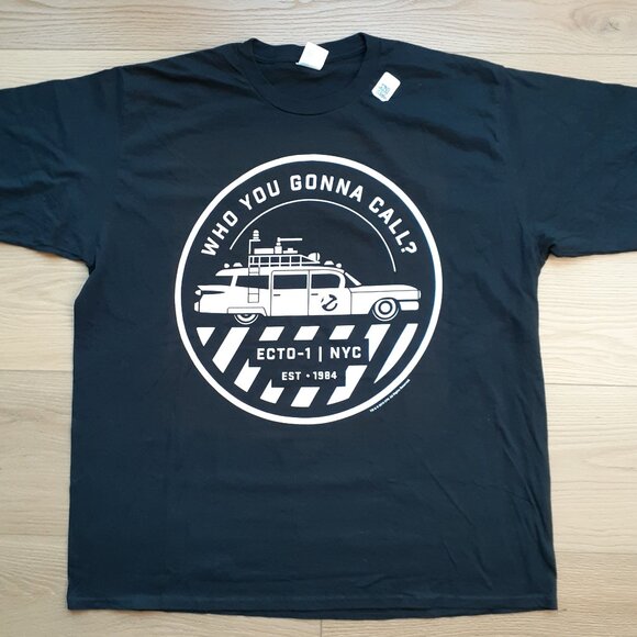 Ghostbusters Ecto 1 Who You Gonna Call? - New 2XL Black T-Shirt - Picture 4 of 4